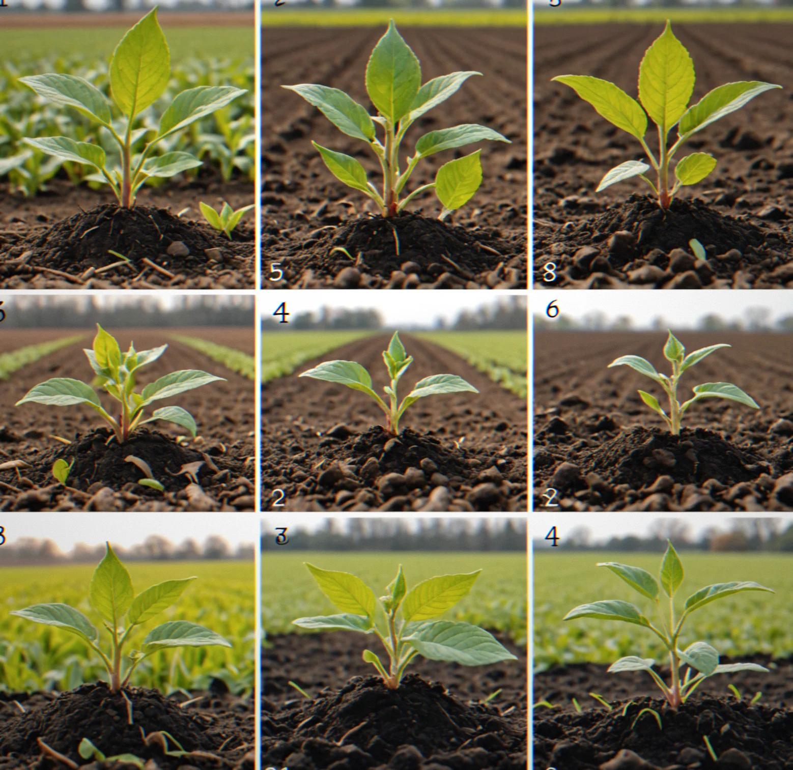 Calendar showing bud break progression from cloesd buds to full leaf emergence, with planting window highlighted